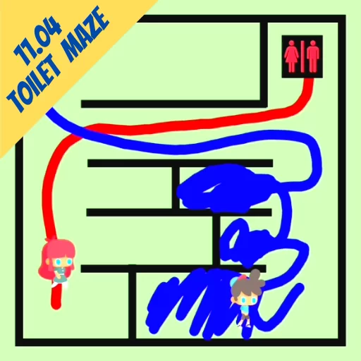 Toilet Maze Level 1104