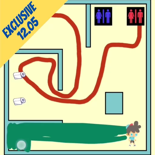Toilet Maze Level 1205 Only for mobile device