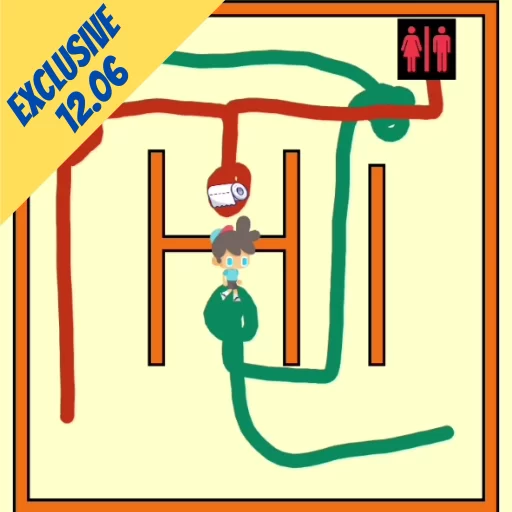 Toilet Maze Level 1206 Only for mobile device1