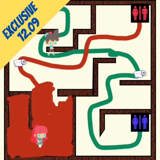 Toilet Maze Level 1209 Only for mobile device